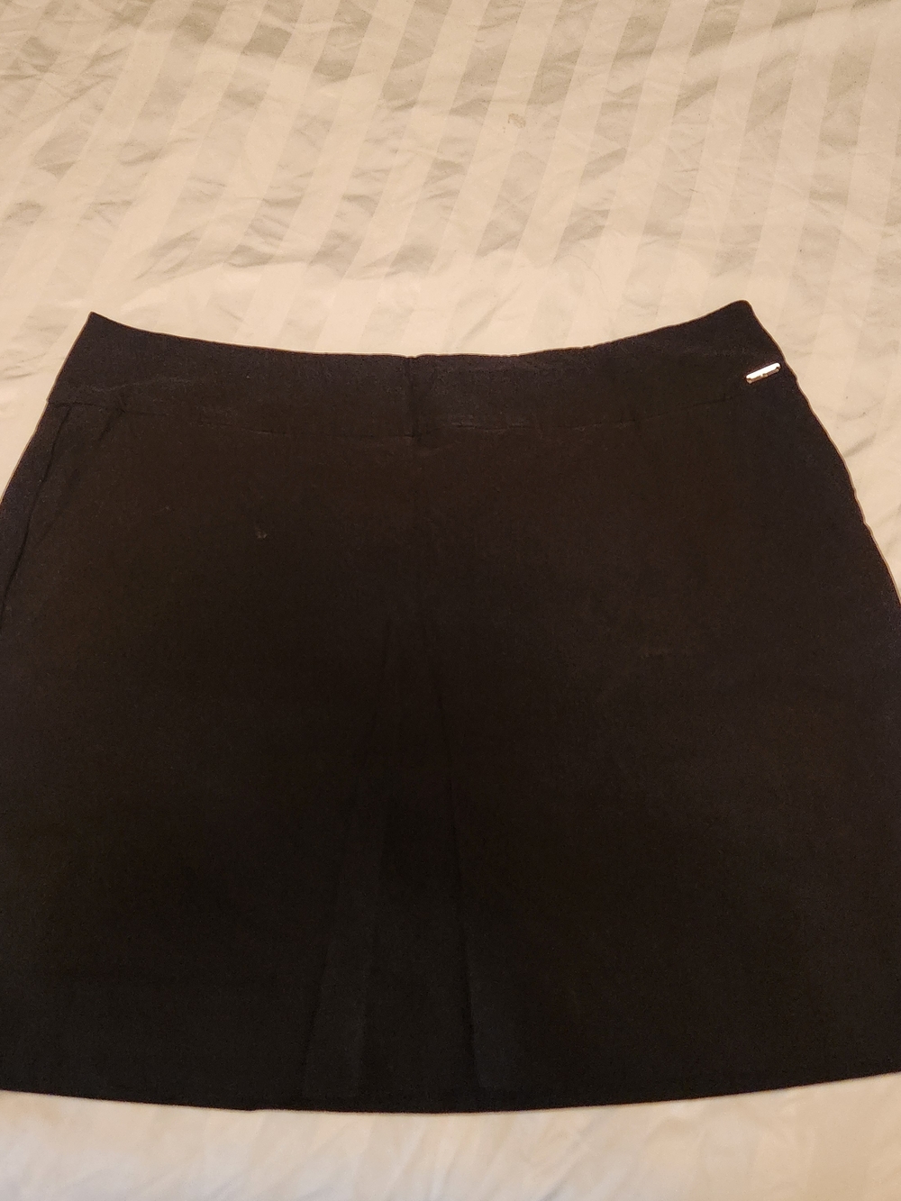 S.C. & Co. Black Mid-Rise Skort with Built-in Shorts